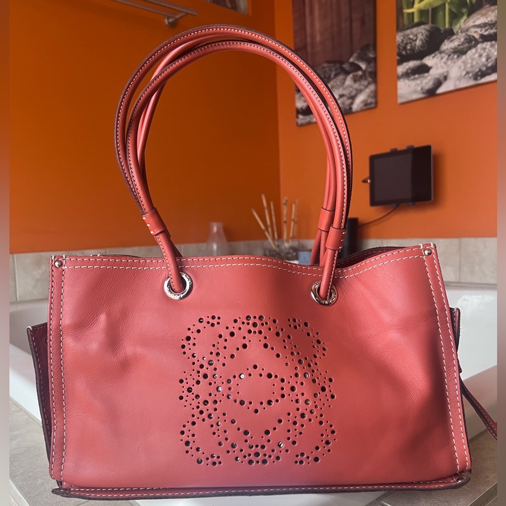 SOLD Loewe Anagram Tote Shopper Leather Bag